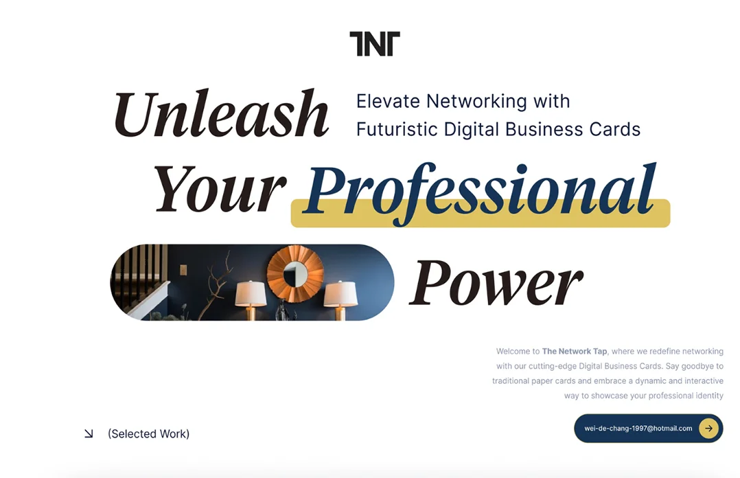 Detailed view of The Network Tap website, a project by a freelance Tailwind CSS specialist.