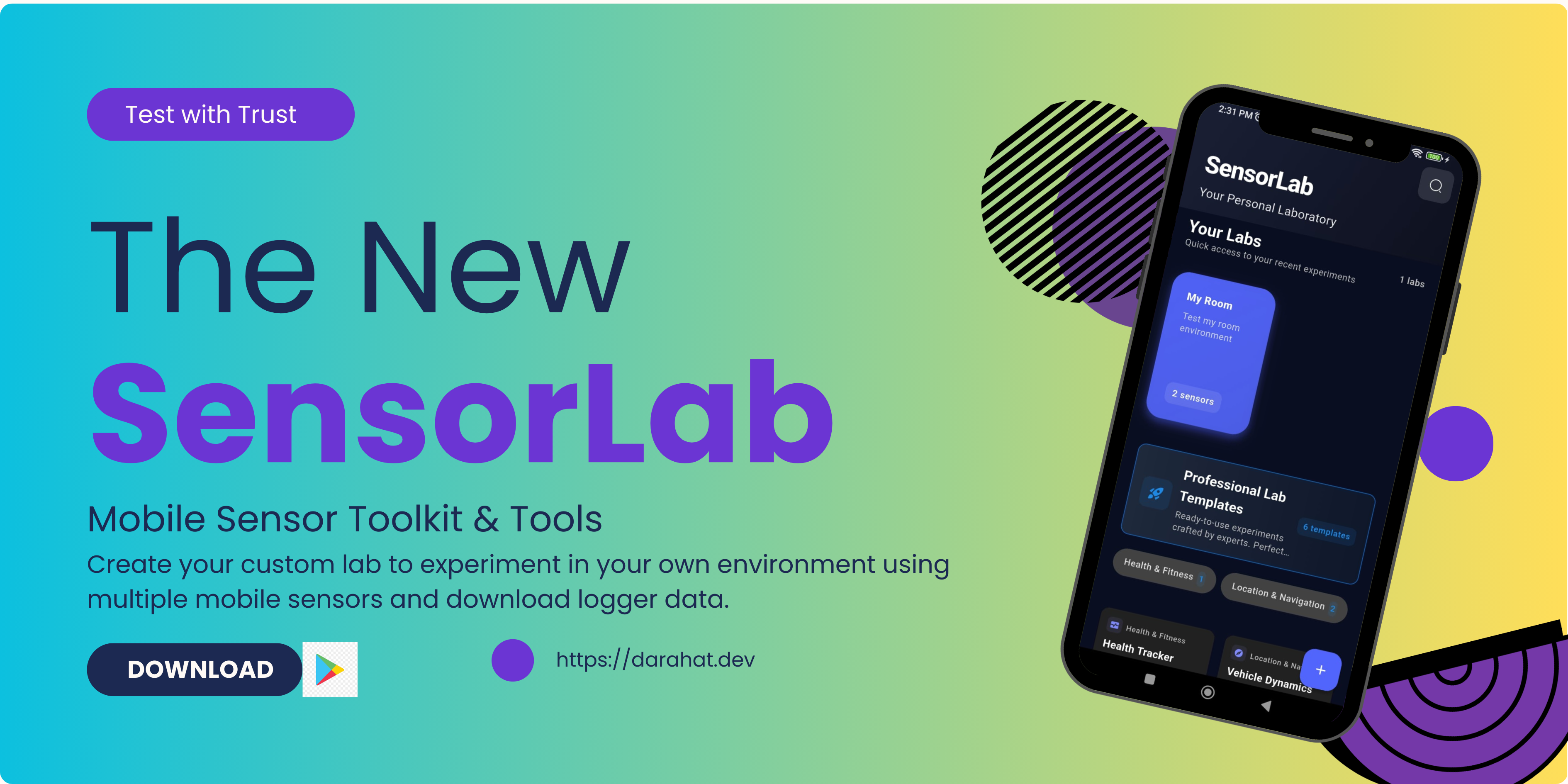 The New SensorLab Showcase Banner